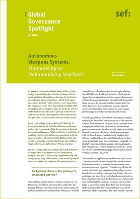 Global Governance Spotlight 4|2014