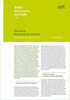 Global Governance Spotlight 2|2016