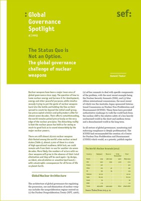 Global Governance Spotlight 4|2013