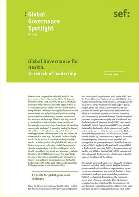 Global Governance Spotlight 6|2013