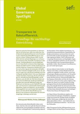 Global Governance Spotlight 5|2013