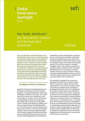 Global Governance Spotlight 8|2013