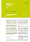Global Governance Spotlight 5|2013