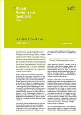 Global Governance Spotlight 1|2012