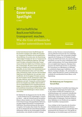 Global Governance Spotlight 1|2017