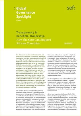Global Governance Spotlight 1|2017