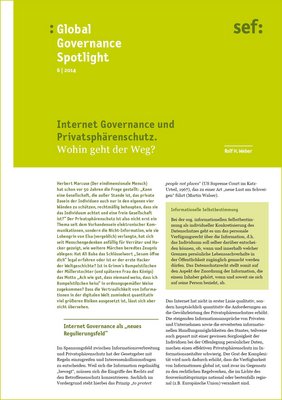 Global Governance Spotlight 6|2014