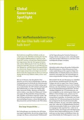 Global Governance Spotlight 3|2013