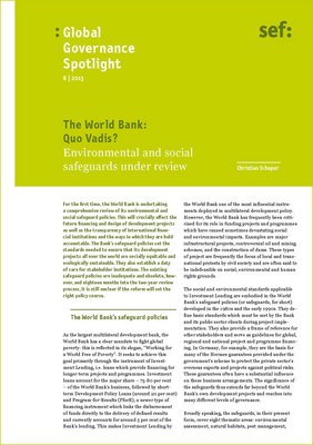 Global Governance Spotlight 8|2013