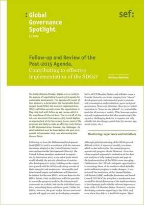 Global Governance Spotlight 5|2015